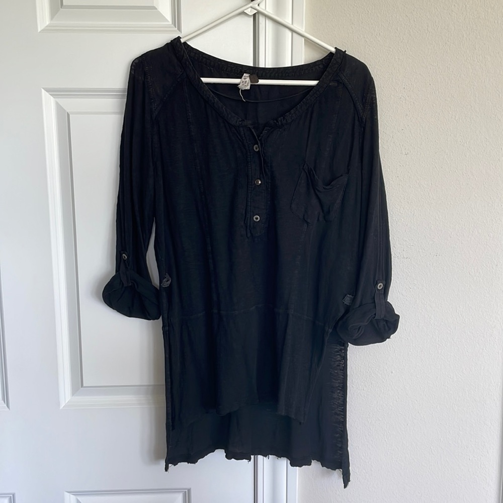 Free People 3/4 sleeve shirt
